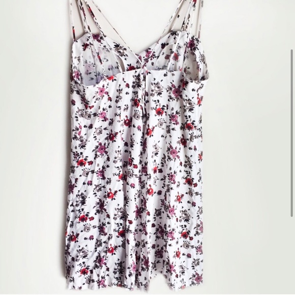 The Kooples - White Floral Silk Casual Romper - Picture 2 of 3